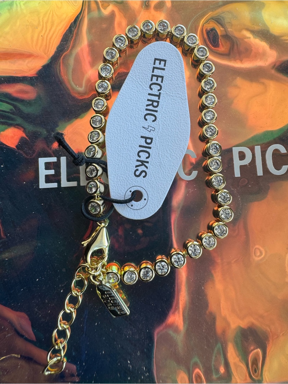 Electric Picks Mini Jewel Bezel Tennis Bracelet - Picture 5 of 8